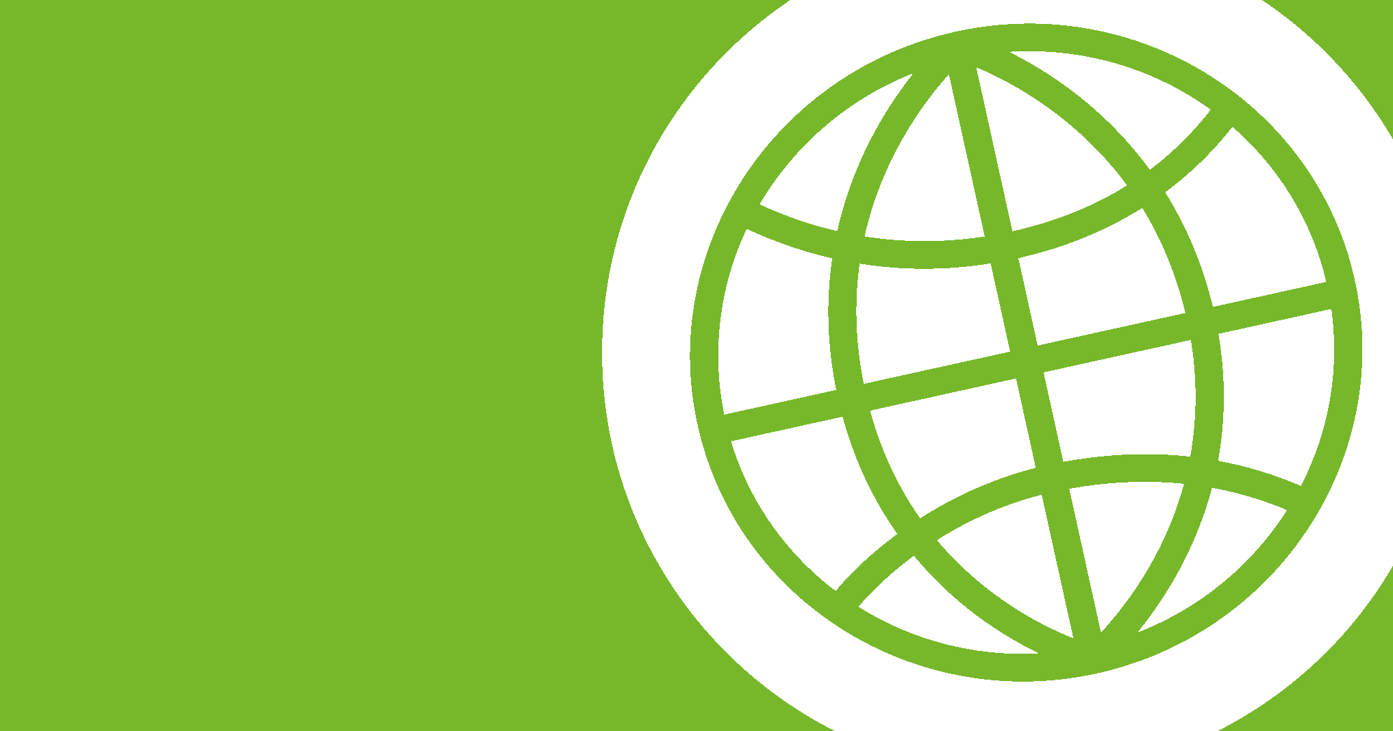 Grüner Hintergrund mit Welt-Icon