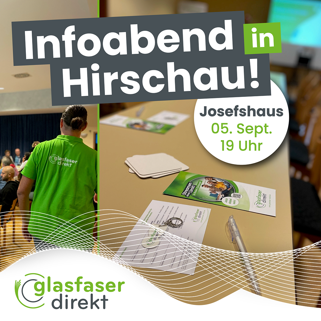 Infoabend zum Glasfaserausbau in Hirschau!